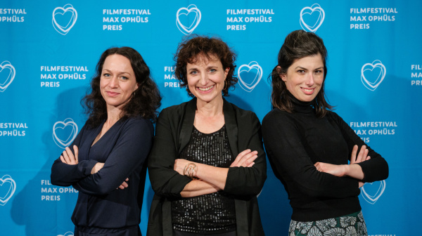 43. Filmfestival Max Ophüls Preis 2022 -Fotocall: Dokumentarfilm "Anima - Die Kleider meines Vater". Cordula Decker, Ulrike Decker (Regie) und Amparo Mejías (Montage) (l-r). Foto: Oliver Dietze